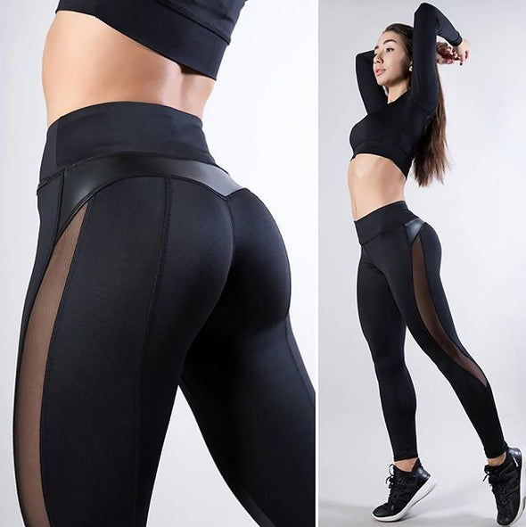 Two Piece High Waisted Leggings Yoga Duit - Auny Store 