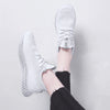 Woman Solid White Gym Runners